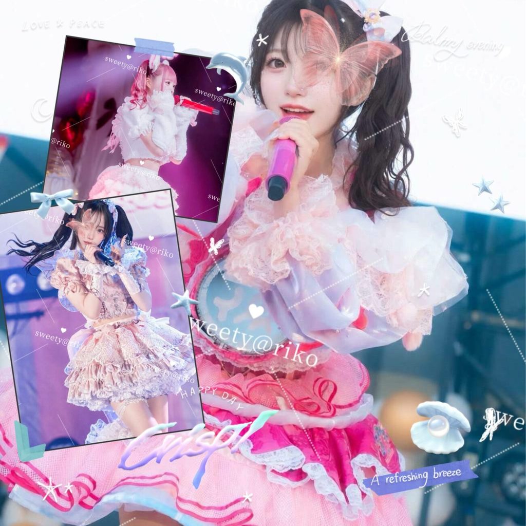 【🇯🇵Riko莉子】🔱日本超人气偶像Idol❗️团体里的粉色担当🎀白瘦嫩！性格爆炸好！善谈！粘人！可爱度爆棚❗️😍